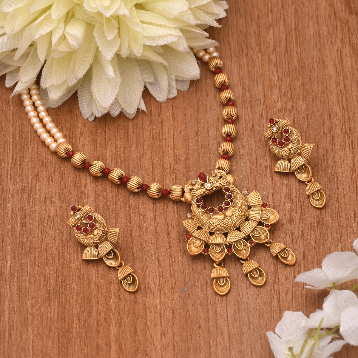 Moti mala neckless set